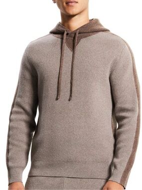 Theory Alcos Colorblock Wool &
Cashmere Blend Hoodie